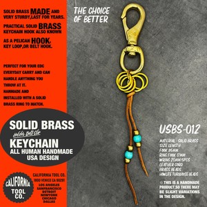 SOLID BRASS KEY CHAIN　真鍮　ブラス キーホルダー　アメリカン　アメカジ　バイカー