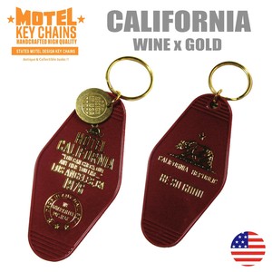 アメリカン な モーテルキー　キータグ　キーホルダー　アメ雑　アメリカン雑貨　カリフォルニア　CAL