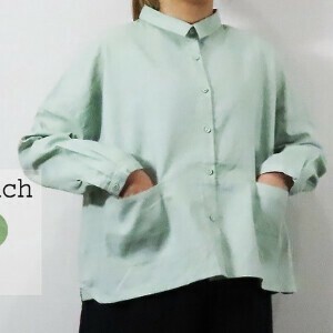 Button Shirt/Blouse Cotton Linen Switching [2025 NEW]