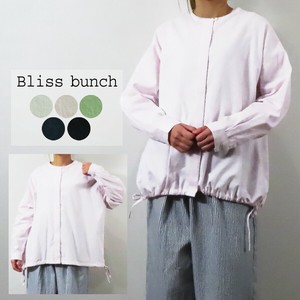 Button Shirt/Blouse Cotton Linen Side Ribbon [2025 NEW]