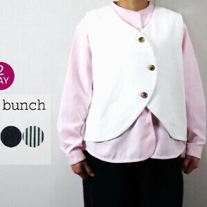 Vest/Gilet Cotton Linen 2-way [2025 NEW]