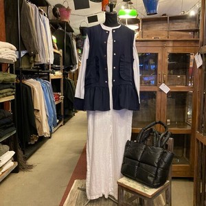 束腰外衣 口袋 洋装/连衣裙 背心 长衫 短款