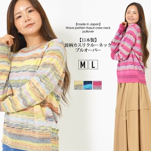 T-shirt Crew Neck Gradation Casual Made in Japan