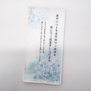 お茶メール（喪中・水彩小花・煎茶ティーバック 2g×10P）【深蒸し掛川茶/ギフト/年末/年賀状】
