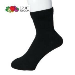 クォーター丈 無地底パイル3P FRUIT OF THE LOOM（フルーツオブザルーム）ソックス レディース メンズ