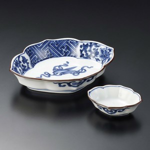 めでた図花菱向付・千代口(有田焼)　日本製 陶器 和食器