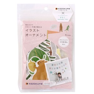 ＜kazokutte×インスタグラマーきなこプロデュース＞イラストオーナメント（モリ）