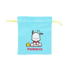 【巾着袋】ポチャッコ サガラ刺繍巾着 レトロ