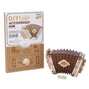 TG410　アコーディオン／楽器3Dウッドパズル