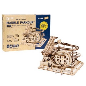 LGM01　電動パルクールプラス／動く3Dウッドパズル（手回し電動切替コースター）