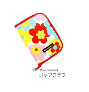 Hanna Hula(ハンナフラ) 母子手帳ケース マルチケース Mサイズ ポップフラワー CBO-PPF-M