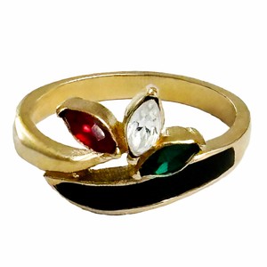 ゴールドヴィンテージリング KEYES 指輪 ヴィンテージアクセサリー カナダ製 キーズ 22KTゴールドプレート