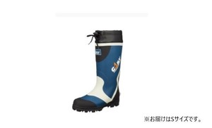 オカモト化成品　RMP-3010ステンレス製ピンスパイク長靴 ブルー S