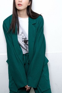 Jacket Dolman Sleeve Melange Unisex