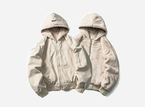 P19724メンズ  アウター ラムウール ファッション ヴィンテージ  2024秋冬新作  リバーシブル