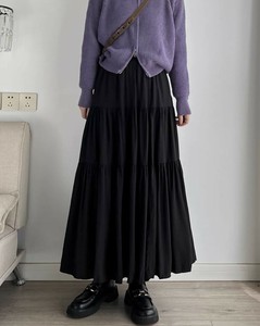 Skirt Long Skirt Tiered