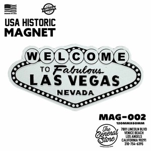 アメリカンマグネット　ブリキ　マグネット　LASVEGAS　アメ雑　アメリカン雑貨　リサイクル　レトロ雑貨