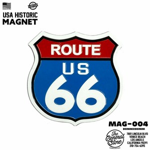 アメリカンマグネット　ブリキ　マグネット　ROUTE 66　ルート66　アメリカン雑貨　リサイクル　レトロ雑貨