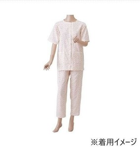 神戸生絲 婦人楽らくガーゼパジャマ上下(半袖) L No.900  ローズ