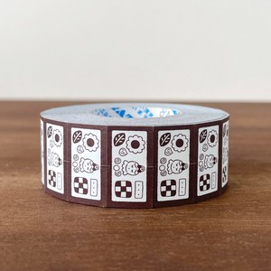 Stamp Marche Tape Cookie Tin Made in Japan