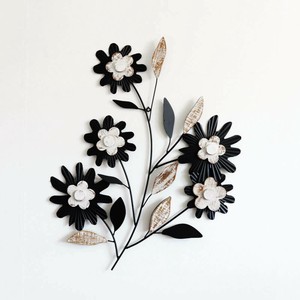 【直送可】ウォールアート　壁飾り　壁掛け　5つのフラワー
