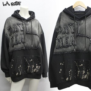 Hoodie Patchwork Applique Vintage