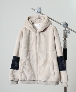 Jacket Fake Fur Switching