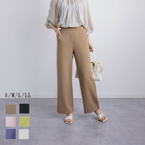 ジョーゼットニットワイドパンツ　股下65cm　S〜LL