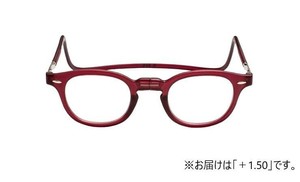 オーケー光学　老眼鏡クリックリーダー  ヴィンテージ  VWR  ボルドー+1.50