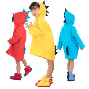 Kids' Rainwear Dinosaur 6-colors