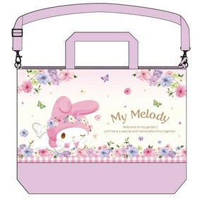 ファスナー2WAYトートバッグ　マイメロディ　フラワーガーデン