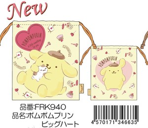 Pouch Drawstring Bag Pomupomupurin