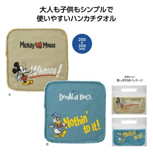 「ディズニー」ミッキー＆ドナルド ハンカチタオル