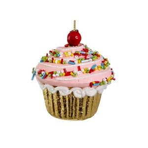 カップケーキ　ピンク クリスマス ツリー 飾り 装飾 オーナメント おしゃれ ケーキ かわいい