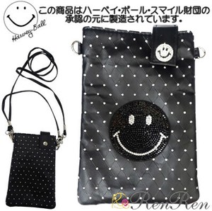 キラキラキルティングスマホポシェット　デコ雑貨　　スマホポシェット　携帯ケース　携帯入れ