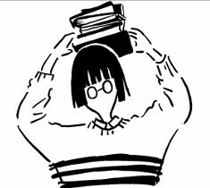 ●受注製造●【MA7stamp】勉強頑張るふみこさん