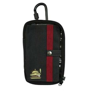 日本製 made in japan 和柄刺繍入りワークポーチ 金閣 レッド WKW-13DRD