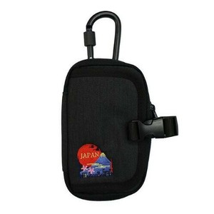 日本製 made in japan 和柄刺繍入りワークポーチ 富士山 ブラック WKW-14EBK
