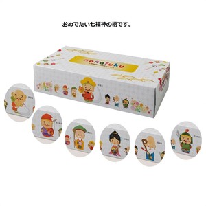 お正月用品　七福神ボックスティッシュ　ノベルティ　プレミアム　粗品