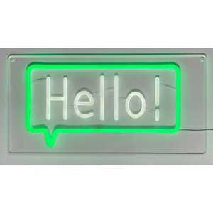 SLW389 NEONY SIGN LIGHT HELLO