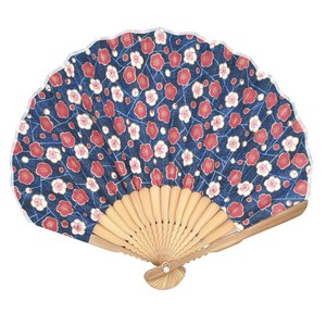 Japanese Fan Ladies fashion Japanese Plum 22cm [2025 NEW]