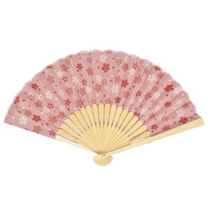 Japanese Fan Ladies fashion Pink Sakura 20cm [2025 NEW]