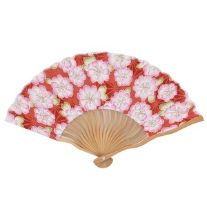 Japanese Fan Red Sakura 21cm [2025 NEW]