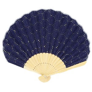 Japanese Fan Navy Ladies fashion 22cm [2025 NEW]