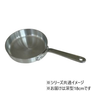 中尾アルミ N-163 ハムエッグパン 深型 18cm 5107727