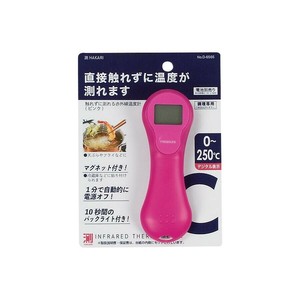 パール金属 測HAKARI 触れずに測れる赤外線温度計 ピンク D-6567