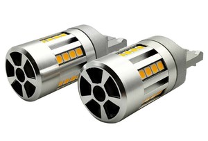 アークス(axs) LEDウインカーバルブ T20 ファン内蔵　アンバー　T20/ピンチ部違い GRX-784
