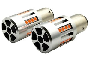 アークス(axs) LEDストップバルブ S25 ファン内蔵　レッド　S25/ピン180度/ダブル球 GRX-787