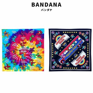 BANDANA バンダナ Dancing Bear ダンシングベア Grateful Dead ハンカチ スカーフ ランチョンマット