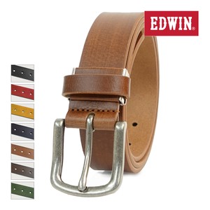 エドウイン EDWIN ベルト 0111222 レザー 牛革 日本製 手塗り メンズ レディース